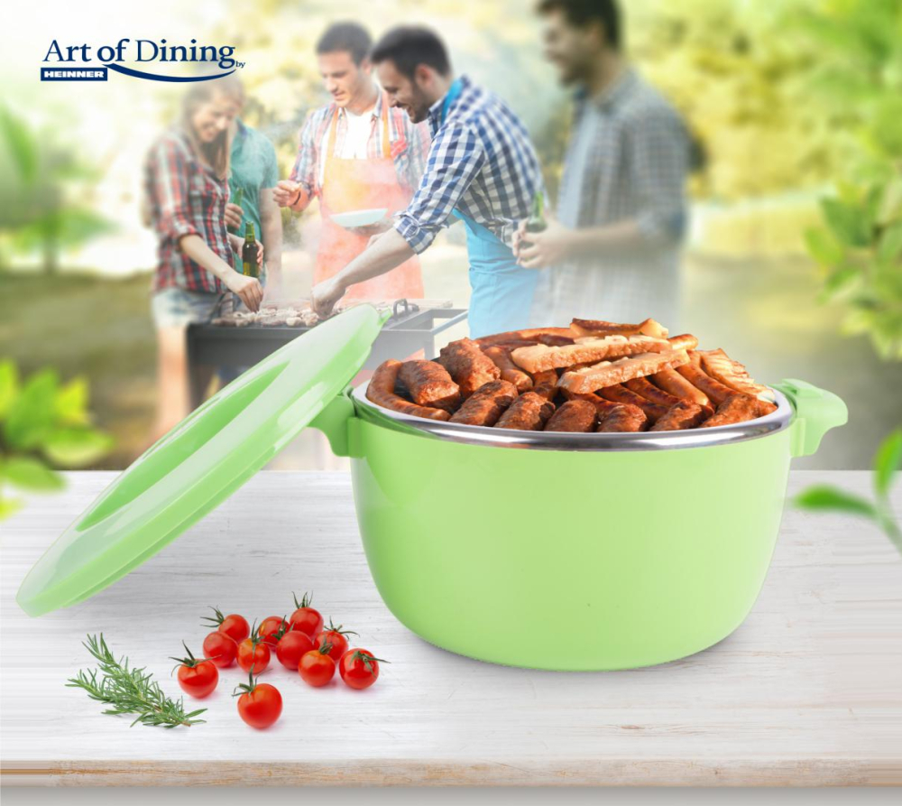 Caserola termica 8l, nova, verde [3]