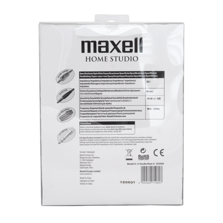 Casti audio cu fir home studio maxell [4]