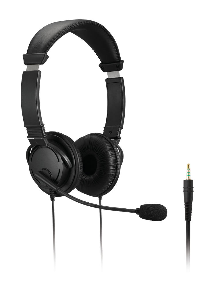 Casti audio on-ear cu fir cu microfon mufa jack kensington [2]