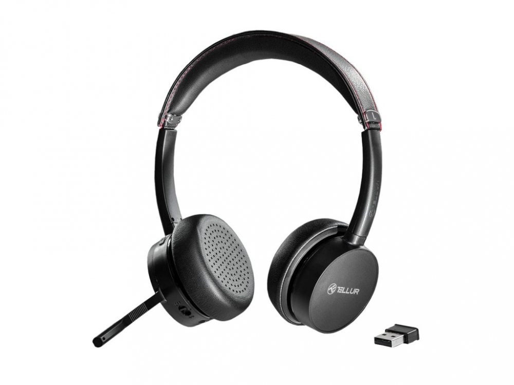 Căști call center Tellur Voice Pro Wireless, negru [1]