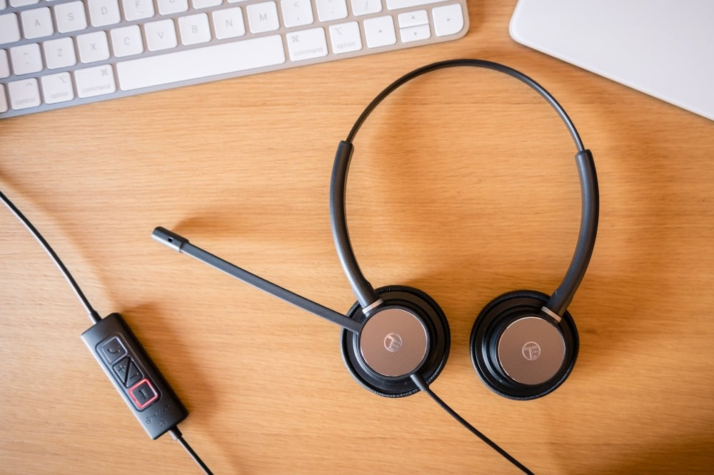 Căști cu fir call center Tellur Voice 320, binaural, USB, negru [6]