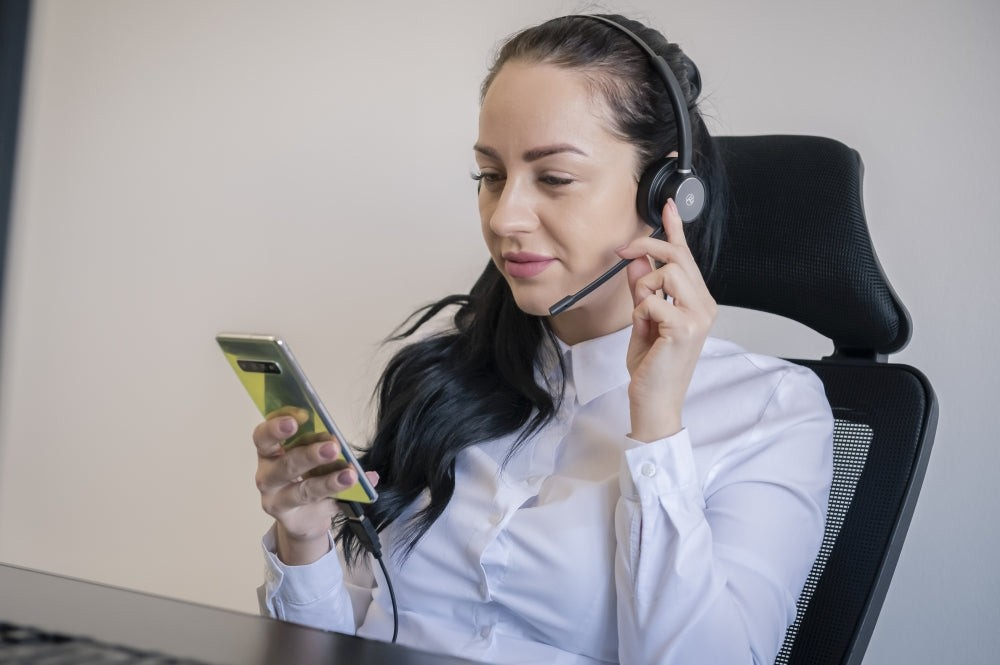 Căști cu fir call center Tellur Voice 420, binaural, USB Jack 3.5mm, negru [8]