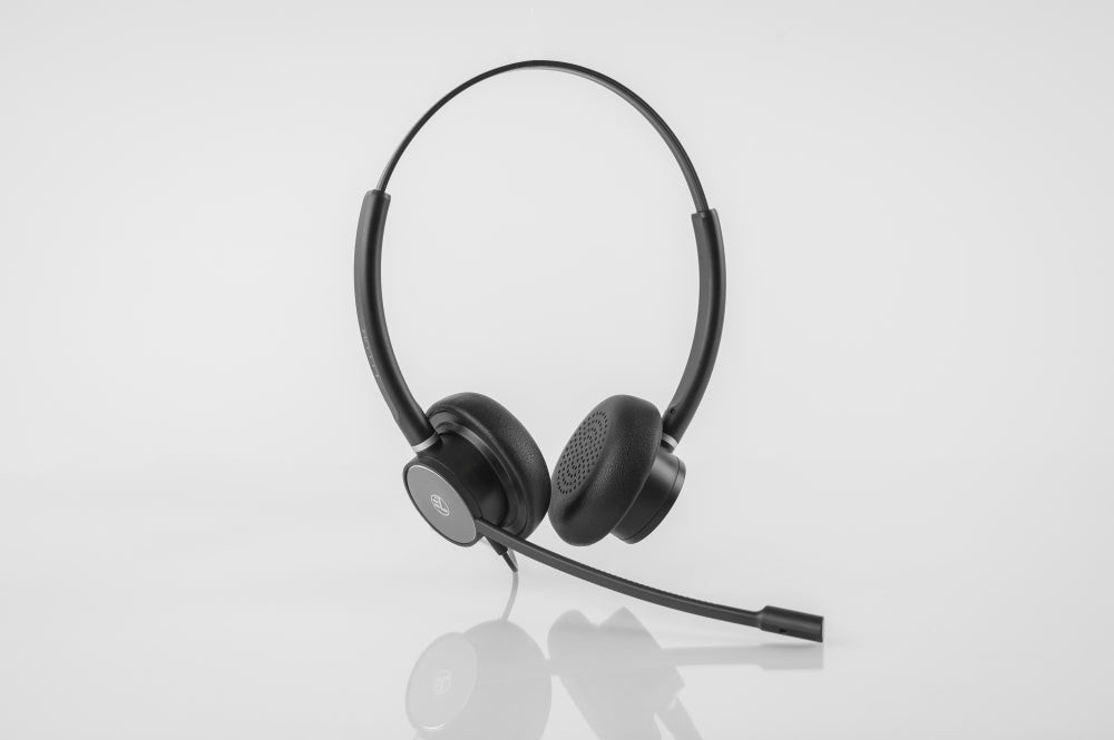 Căști cu fir call center Tellur Voice 420, binaural, USB Jack 3.5mm, negru [2]