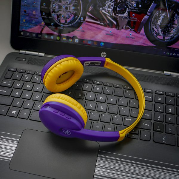 Casti fara fir bluetooth hp-bt350 kidz violet/galben maxell [4]