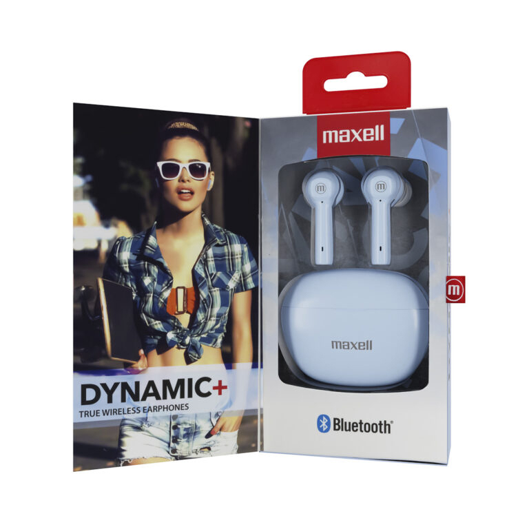 Casti fara fir bluetooth tws dynamic+ tip earbuds bleu maxell [3]