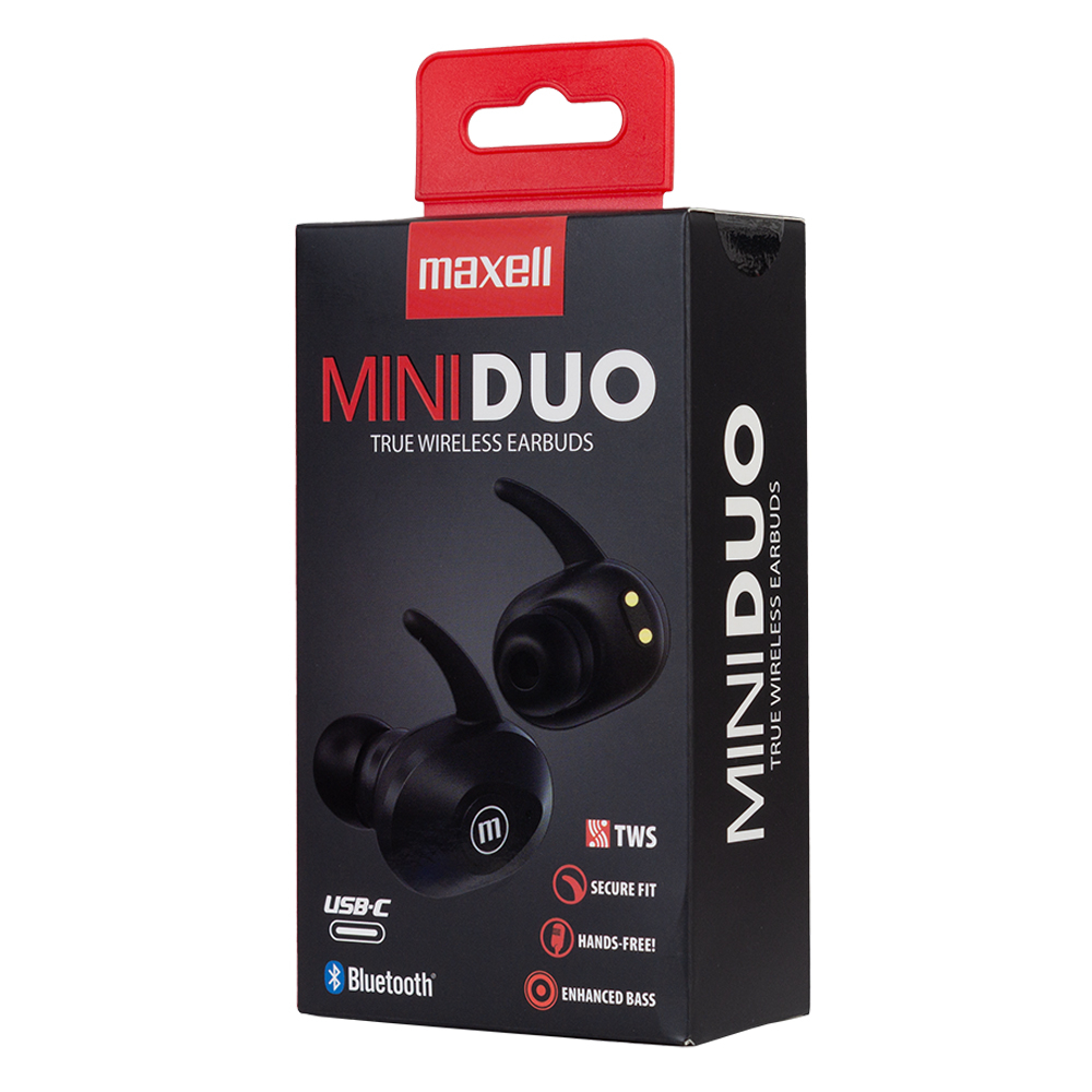 Casti fara fir bluetooth tws mini duo tip earbuds maxell [2]