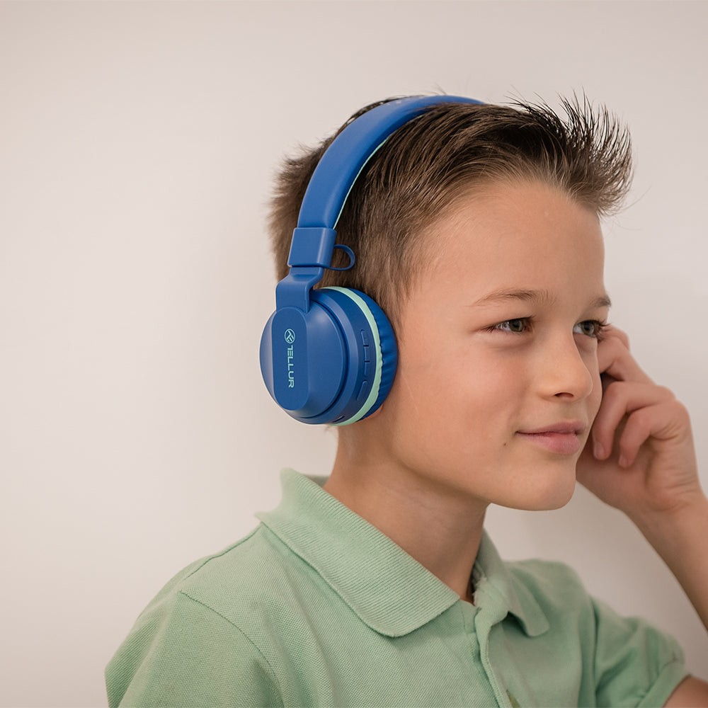 Căști Over-Ear Bluetooth Tellur Buddy, albastru [7]