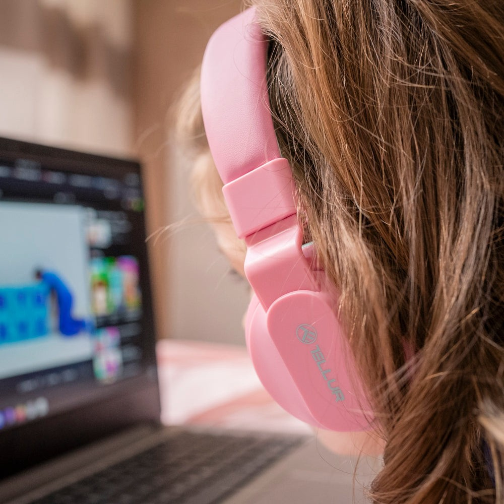 Căști Over-Ear Bluetooth Tellur Buddy, roz [11]