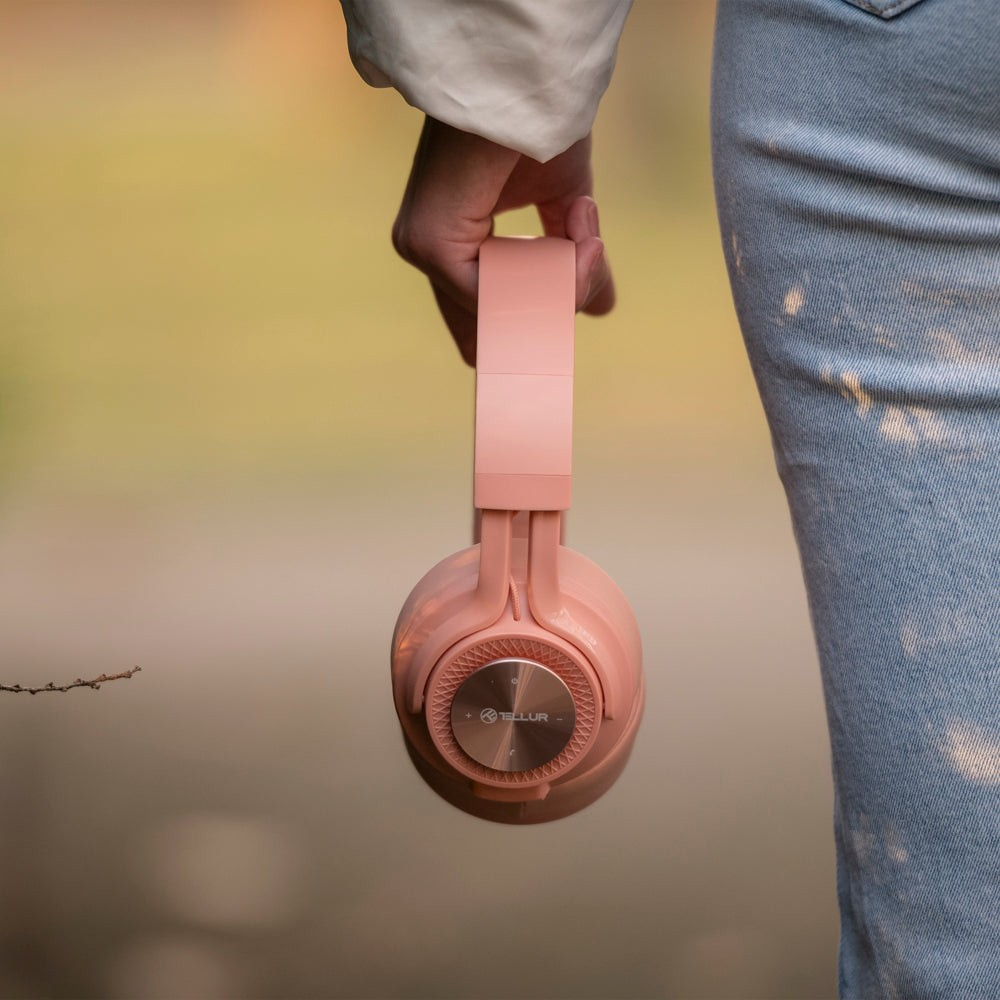 Căști Over-ear Bluetooth Tellur Feel, roz [11]