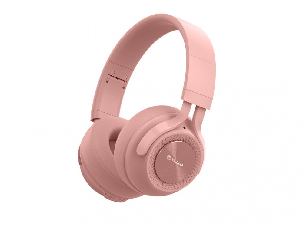 Căști Over-ear Bluetooth Tellur Feel, roz [1]