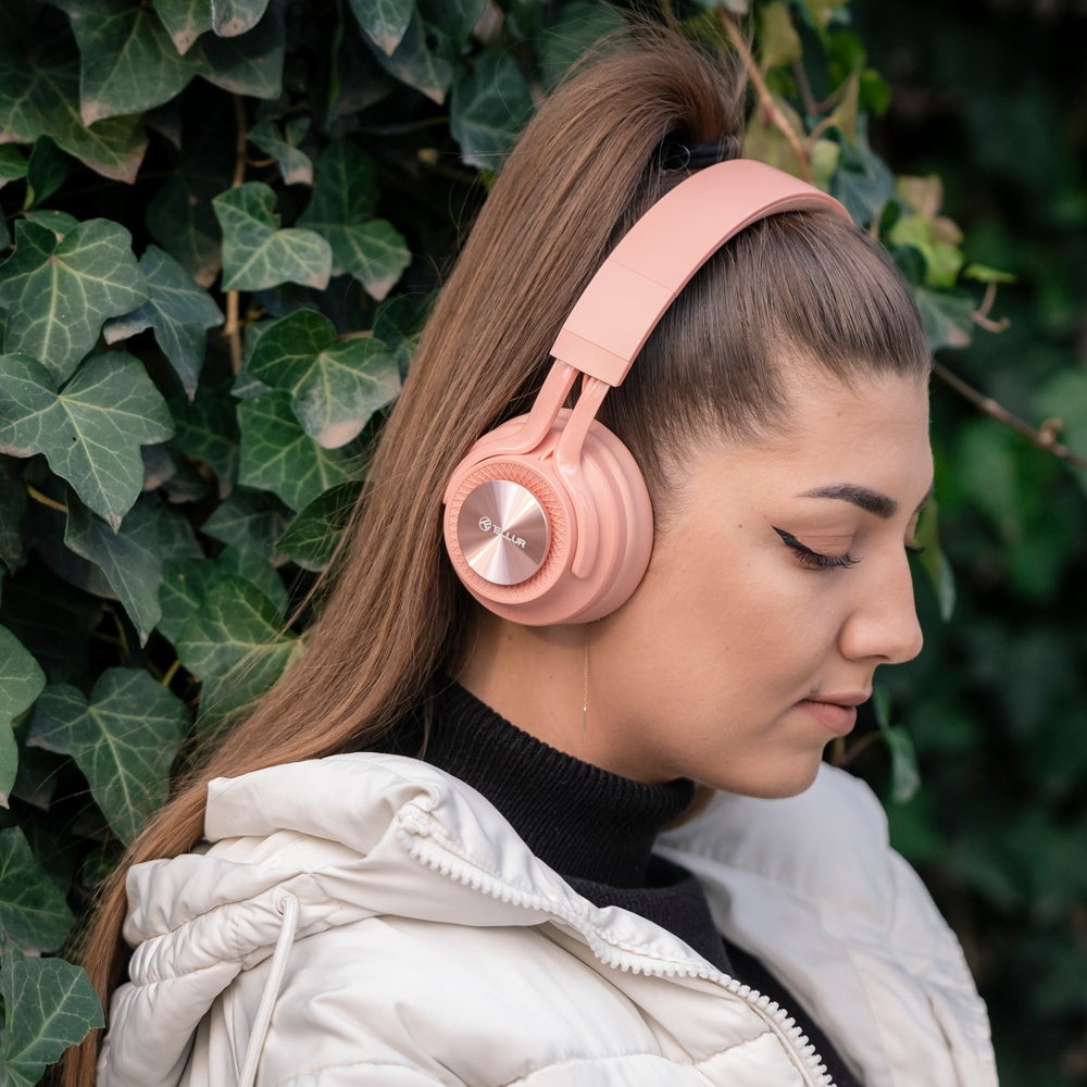 Căști Over-ear Bluetooth Tellur Feel, roz [7]