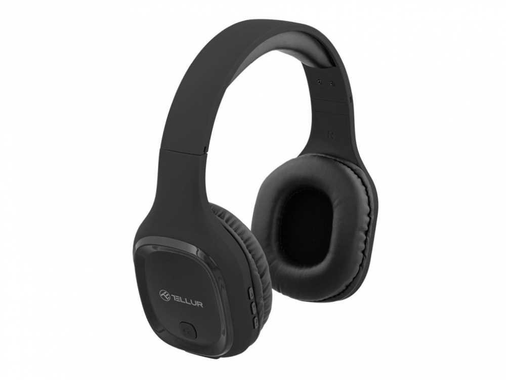 Căști Over-ear Bluetooth Tellur Pulse, Microfon, Negru [1]