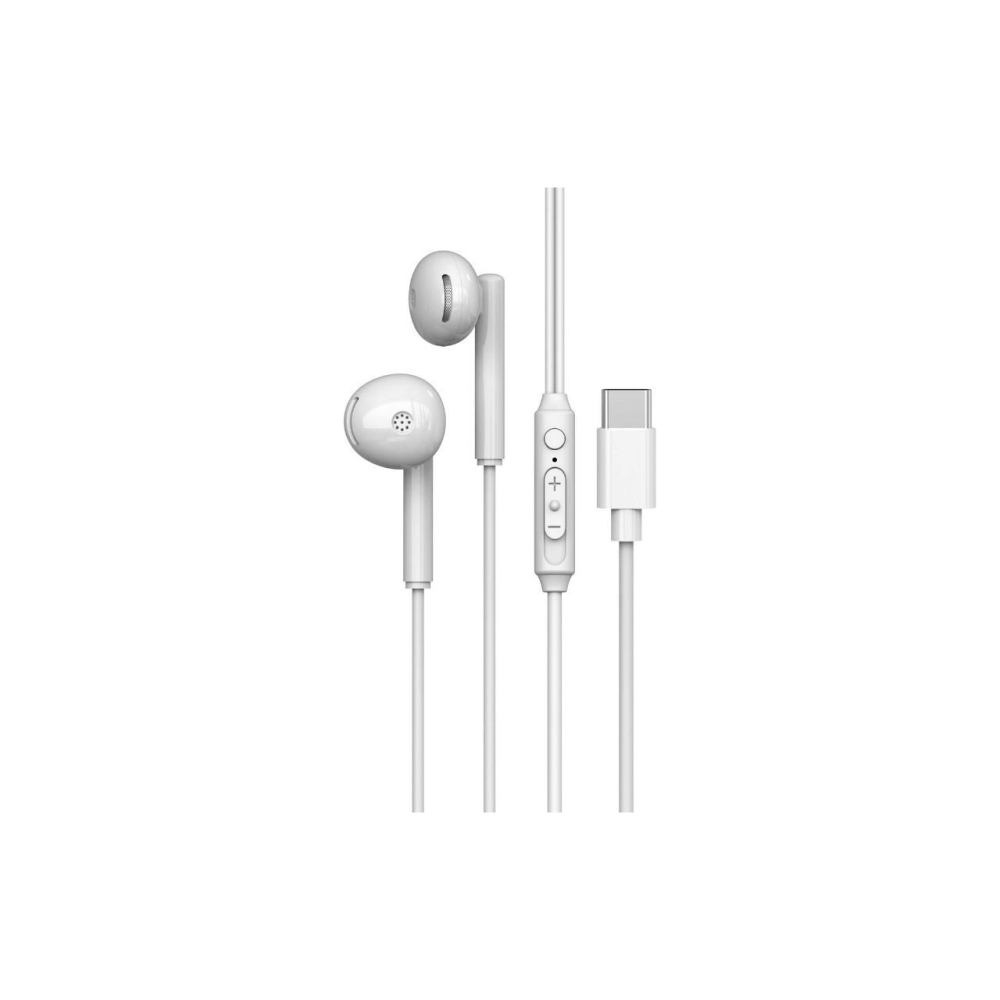 Casti Stereo Type-C Lemontti Ripple Alb [4]