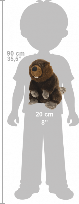 Castor - Jucarie Plus Wild Republic 20 cm [6]
