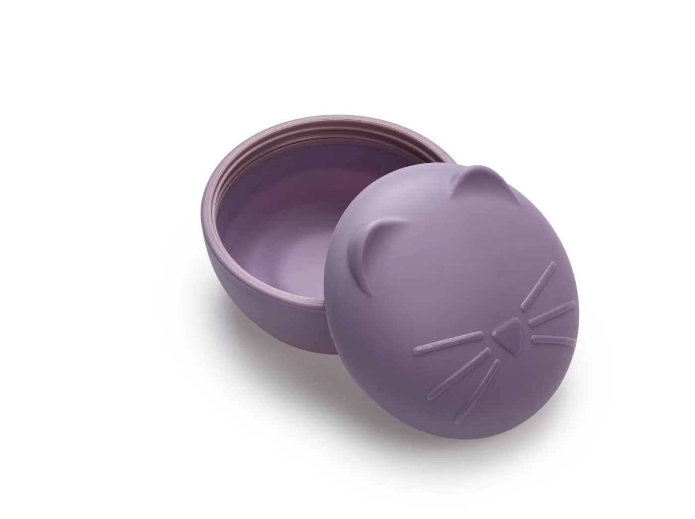 Castronel silicon cu capac, melii, model pisica, varsta de la 6 luni la 6 ani [2]