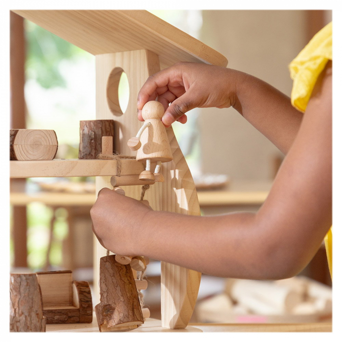 Casuta de papusi cu mobilier Woodlands, Guidecraft, 3-9 ani [5]