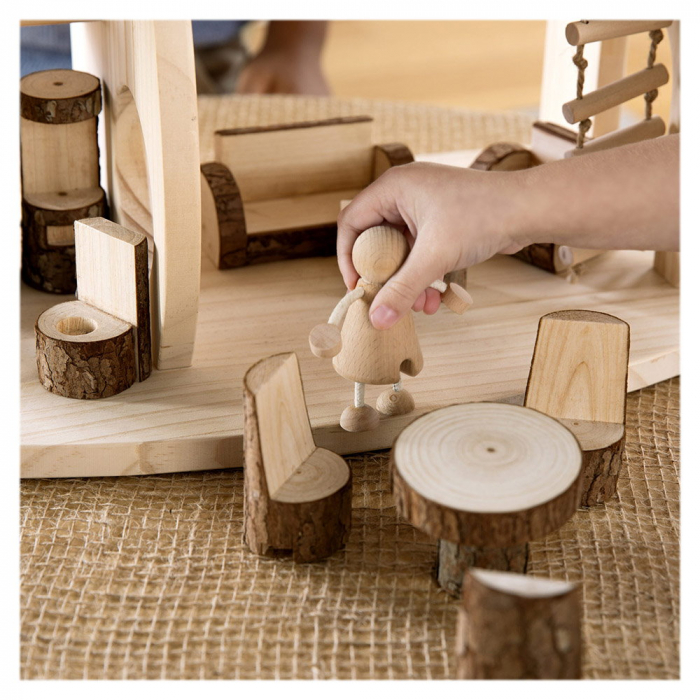 Casuta de papusi cu mobilier Woodlands, Guidecraft, 3-9 ani [4]