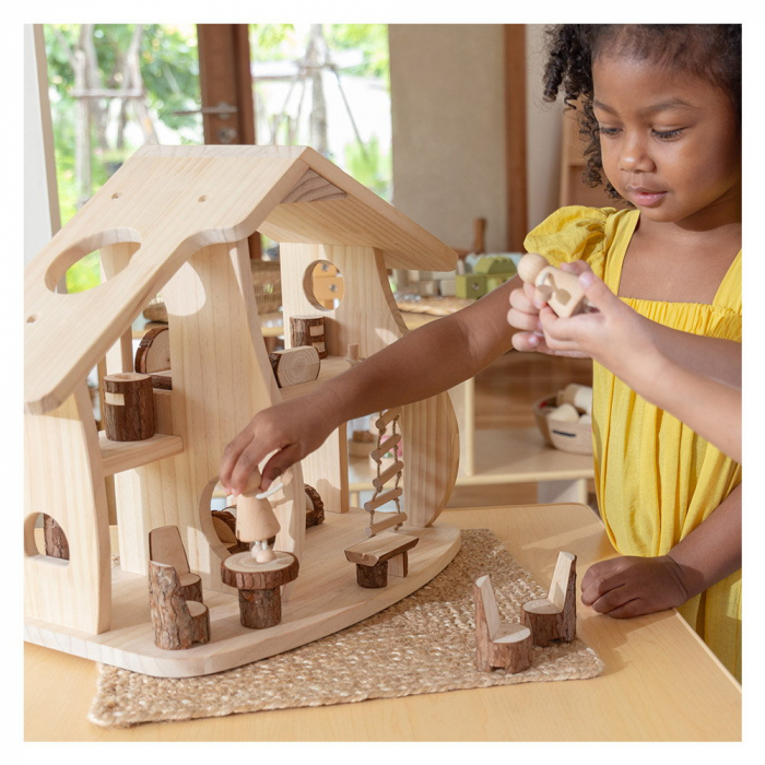 Casuta de papusi cu mobilier Woodlands, Guidecraft, 3-9 ani [3]