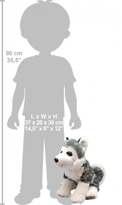 Catelus Husky - Jucarie Plus Wild Republic 30 cm [3]