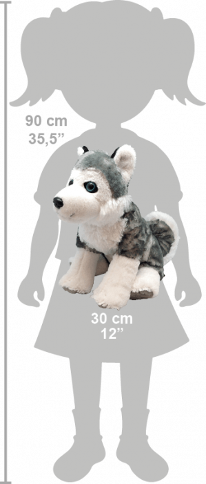 Catelus Husky - Jucarie Plus Wild Republic 30 cm [2]