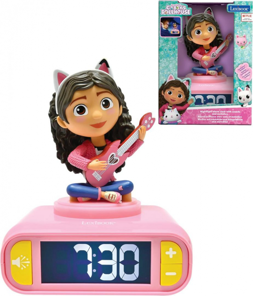Ceas desteptator cu lumina 3d, gabby [1]
