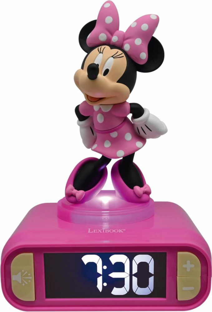 Ceas desteptator cu lumina 3d, minnie m. [2]