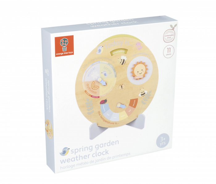 Ceas meteo despre anotimpuri, zilele saptamanii si vreme, Orange Tree Toys, varsta 3 - 6 ani, Baiat, Fata [2]