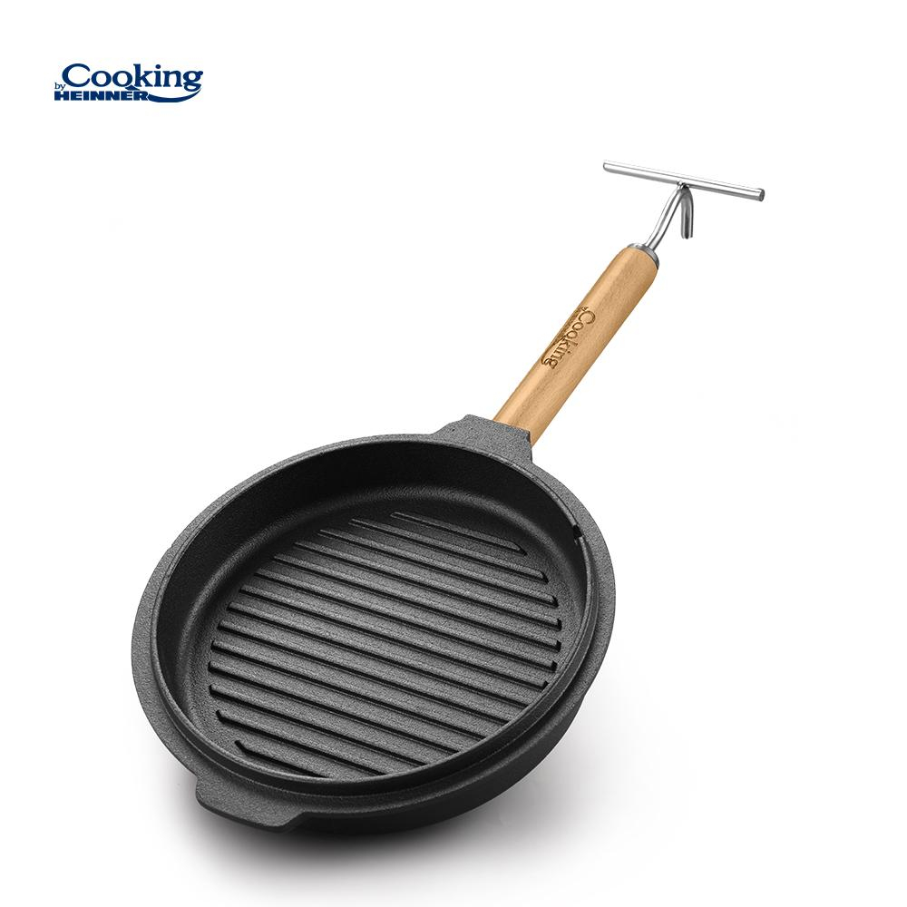 Ceaun fonta pura + capac dia 25 cm, 3.7 l, nature, cooking by heinner [9]