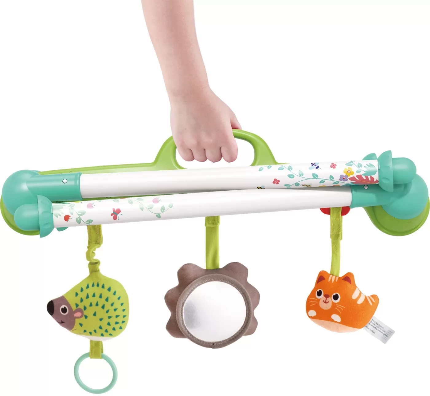 Centru de joaca portabil cu jucarii de plus pentru bebe, varsta de la 0 luni la 2 ani [6]