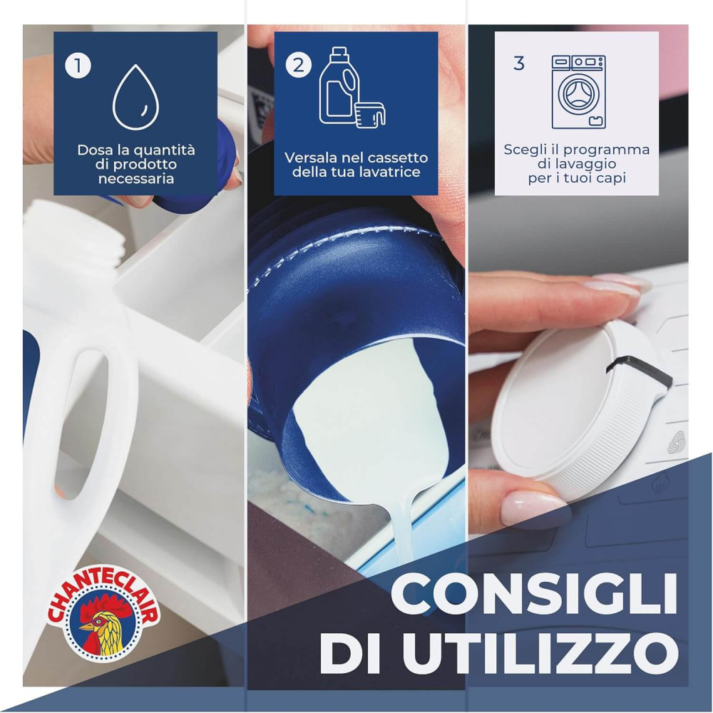 Chanteclair Detergent Lichid Rufe Curatare Profunda 1260 ml – 28 Spalari [5]
