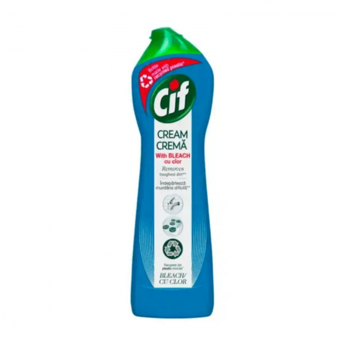 Detergent crema suprafete dure Cif Cream Clor 500ml ⭐ Micostore.ro [1]