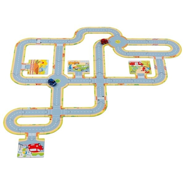 Circuit de podea cu 2 masinute die cast incluse [1]