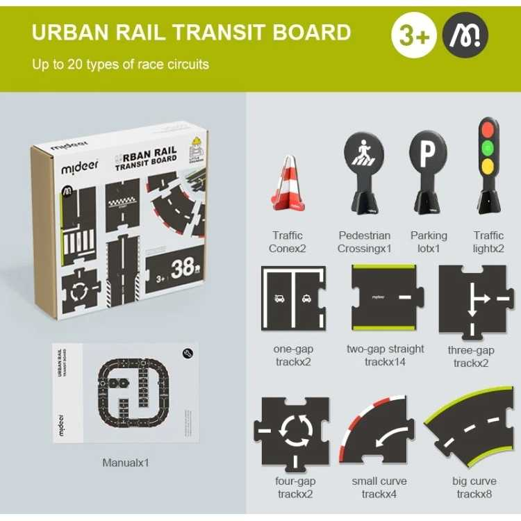 Circuit din carton, traseu auto, pentru jocul cu masinutele, ideal pentru jocurile de rol [5]