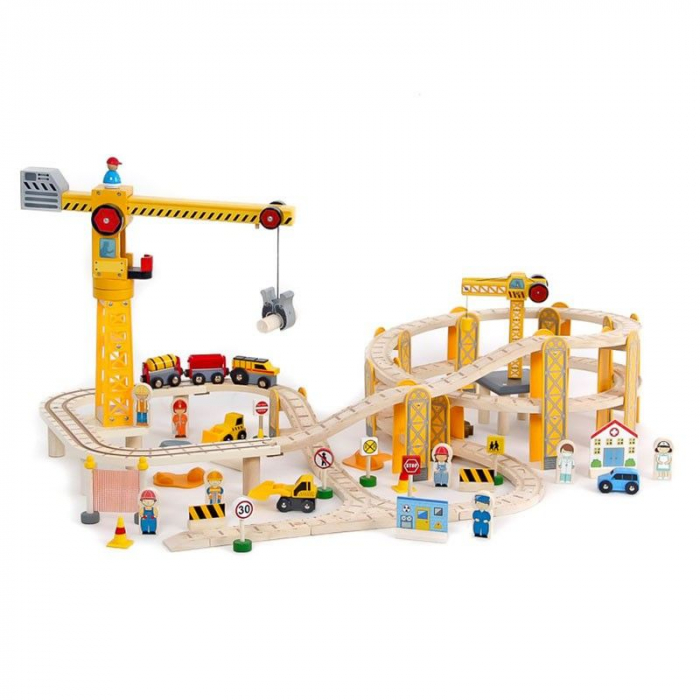 Circuit feroviar cu Santier de constructii, 82 piese [1]