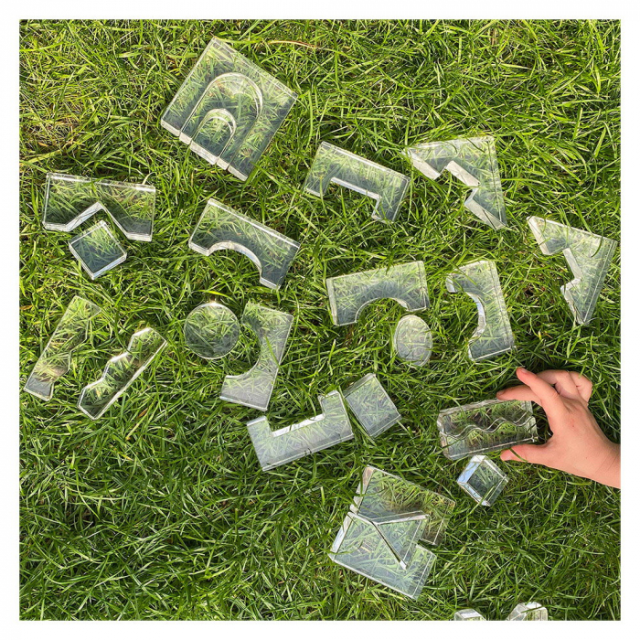 Clear Crystal, blocuri transparente, 25 buc., TickiT, 3-8 ani [4]
