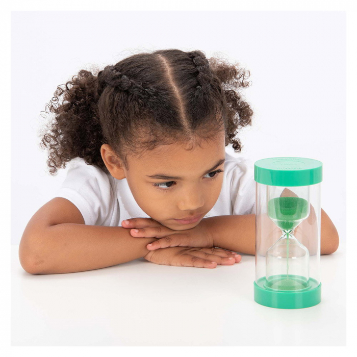 Clepsidra jumbo cu nisip verde, 1 minut, TickiT, 3-7 ani [4]