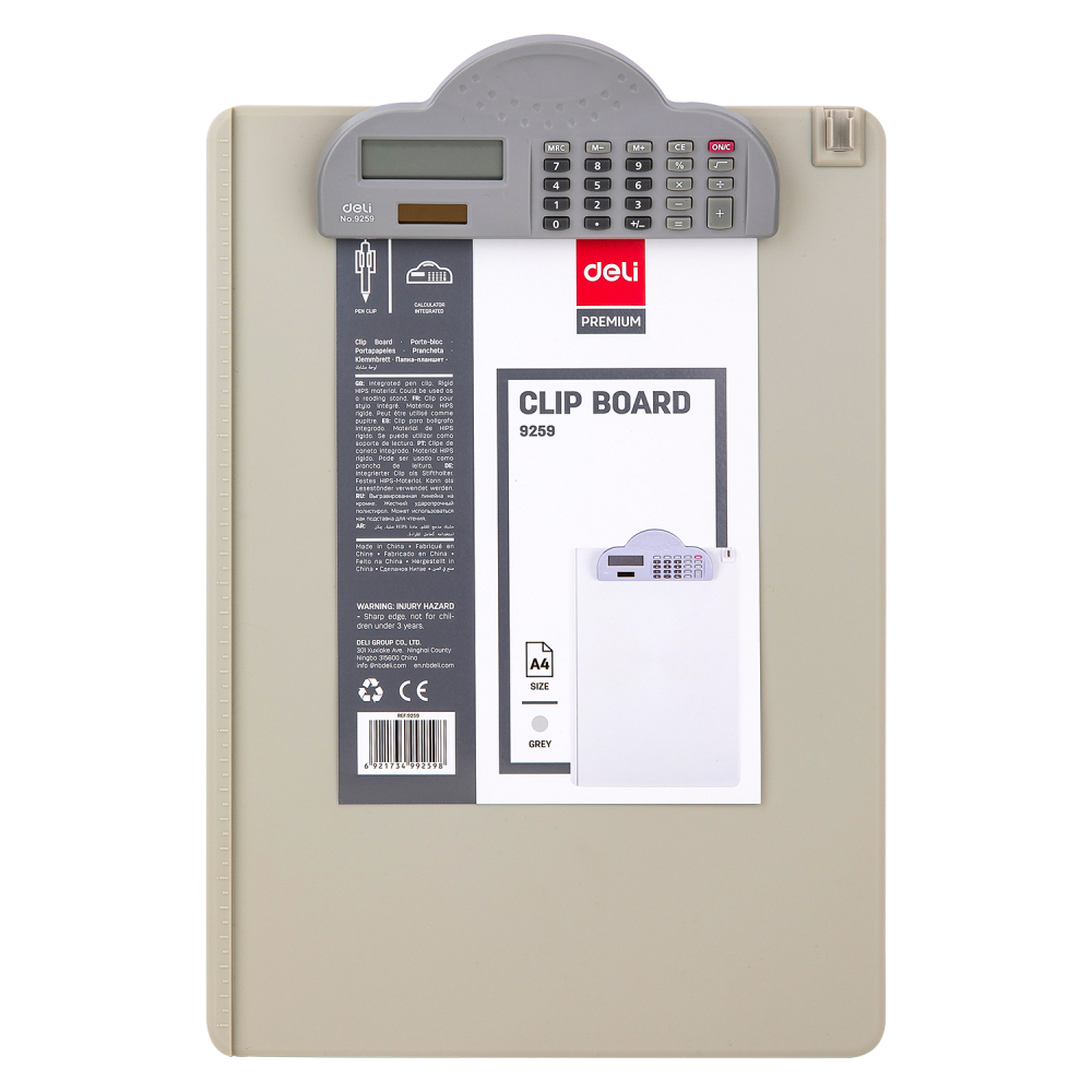 Clipboard a4 profesional cu calculator deli [5]