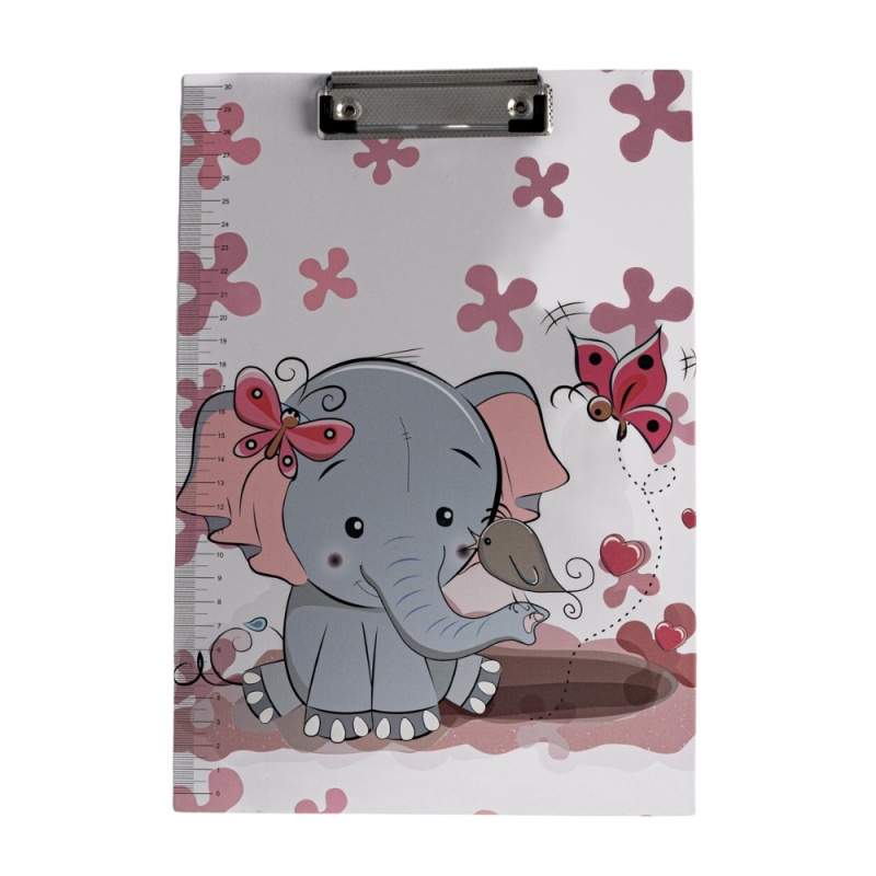 Clipboard A4 simplu CNX 044/BJ008, diverse modele dreams, cu rigla de 30cm pe lateral [2]