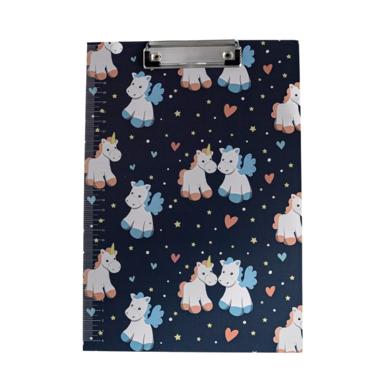 Clipboard A4 simplu CNX 044/BJ008, diverse modele dreams, cu rigla de 30cm pe lateral [4]