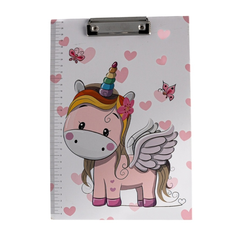 Clipboard A4 simplu CNX 044/BJ008, diverse modele dreams, cu rigla de 30cm pe lateral [3]