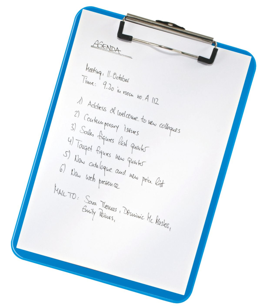 Clipboard simplu albastru metalizat wow leitz [2]