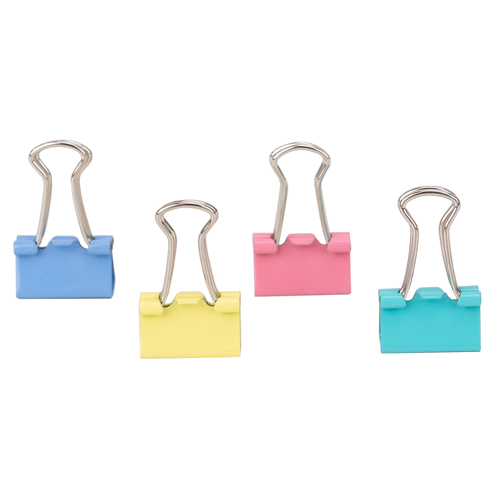 Clips hartie 15mm color 60 buc/cut. plastic deli [4]
