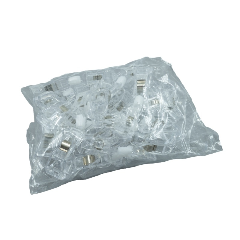 Clips pentru etichete de pret CNX, plastic, 11cm, transparent, set 20 buc [2]