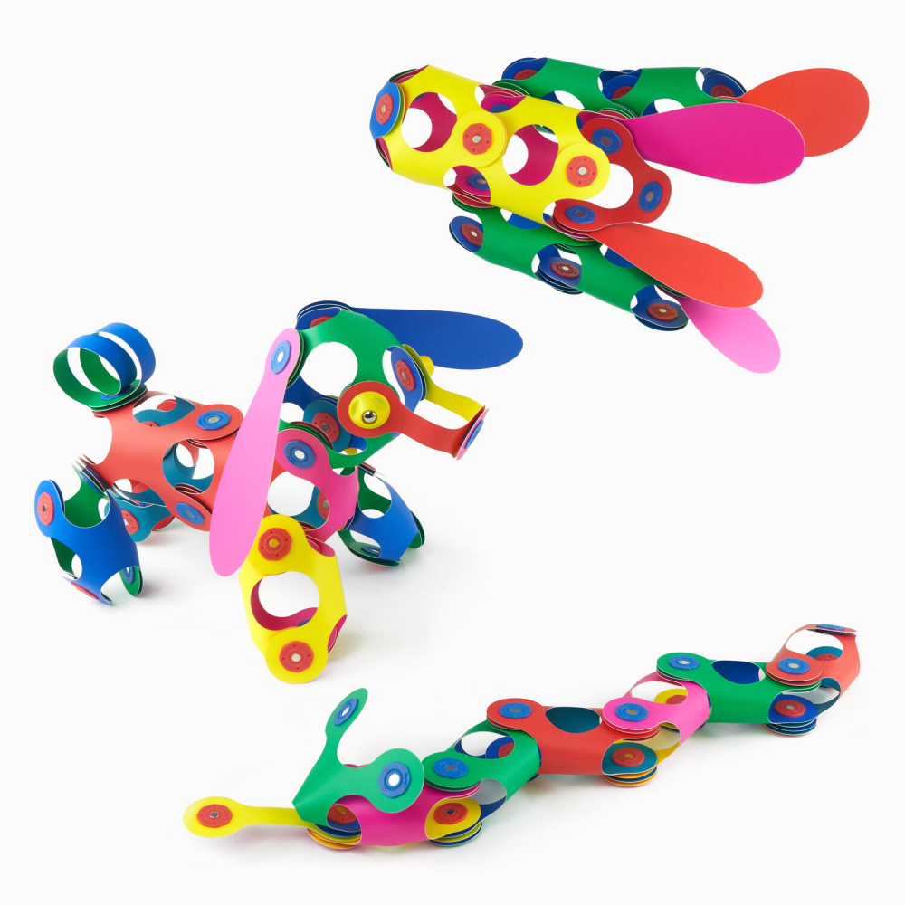 Clixo  joc magnetic de construit - Curcubeu (42 piese) [6]