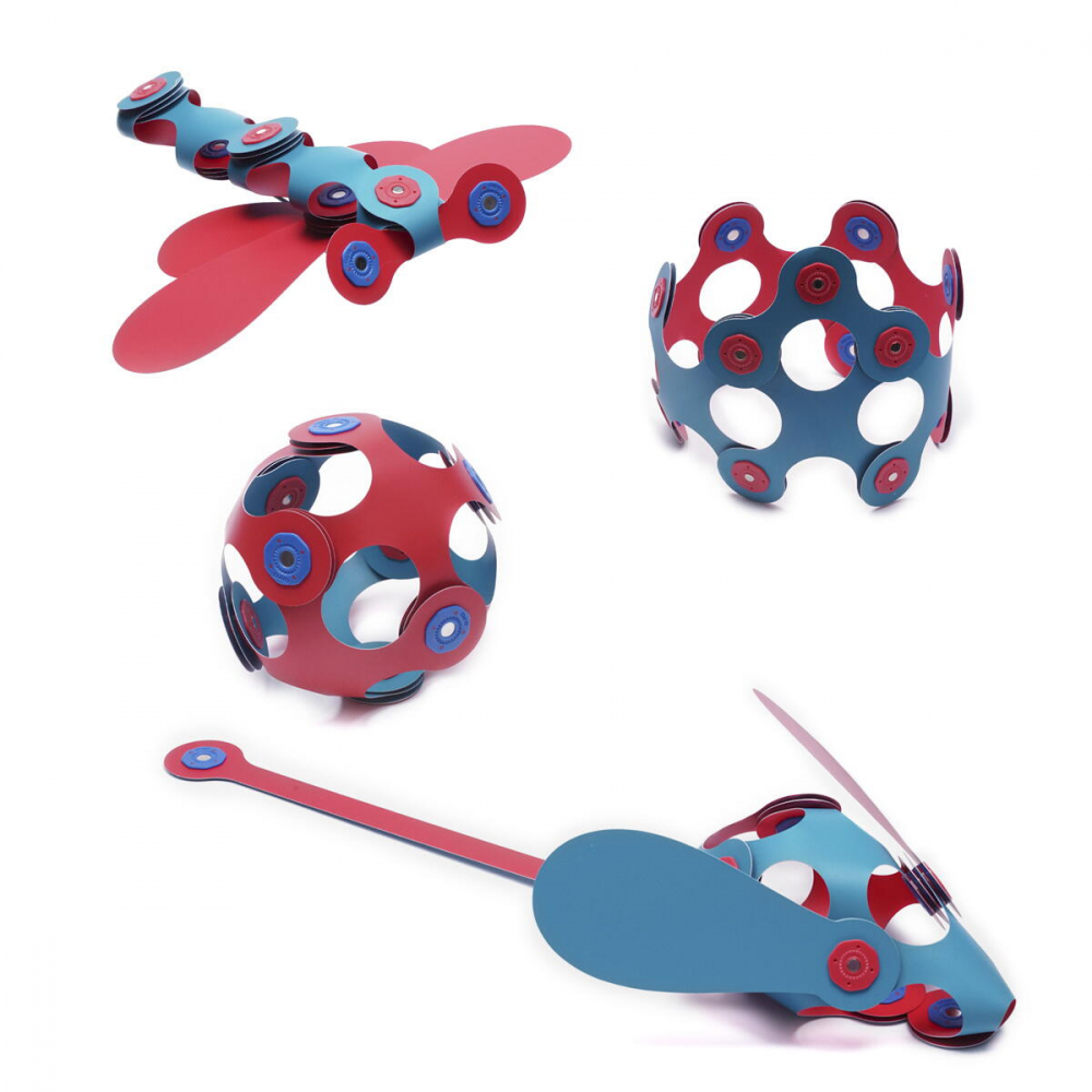 Clixo  joc magnetic de construit - Itsy Flamingo & Turcoaz (18 piese) [4]