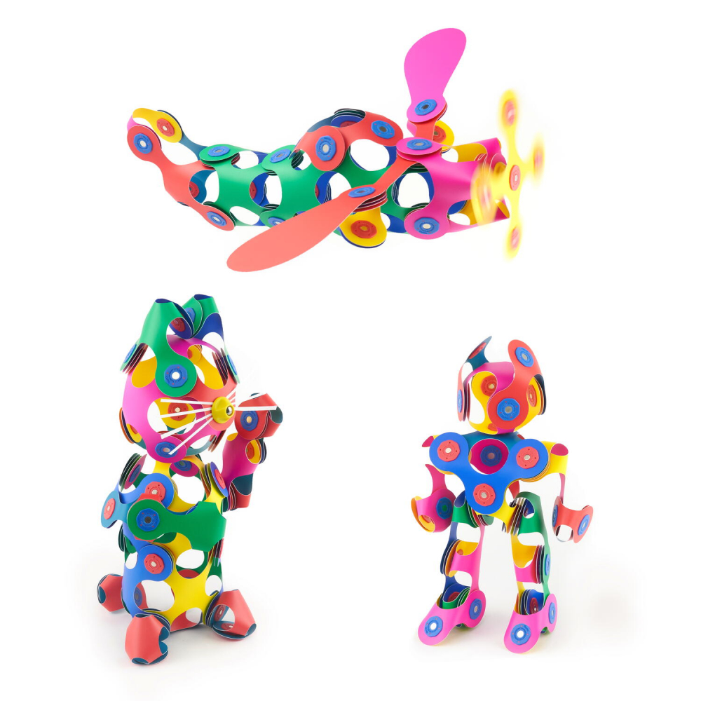 Clixo  joc magnetic de construit - Super Curcubeu (60 piese) [3]