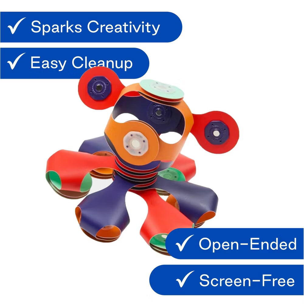 ClixoÂ® joc magnetic de construit - Tiny & Mighty - Spatiul cosmic (9 piese) [5]