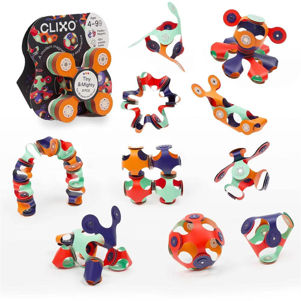 ClixoÂ® joc magnetic de construit - Tiny & Mighty - Spatiul cosmic (9 piese) [2]