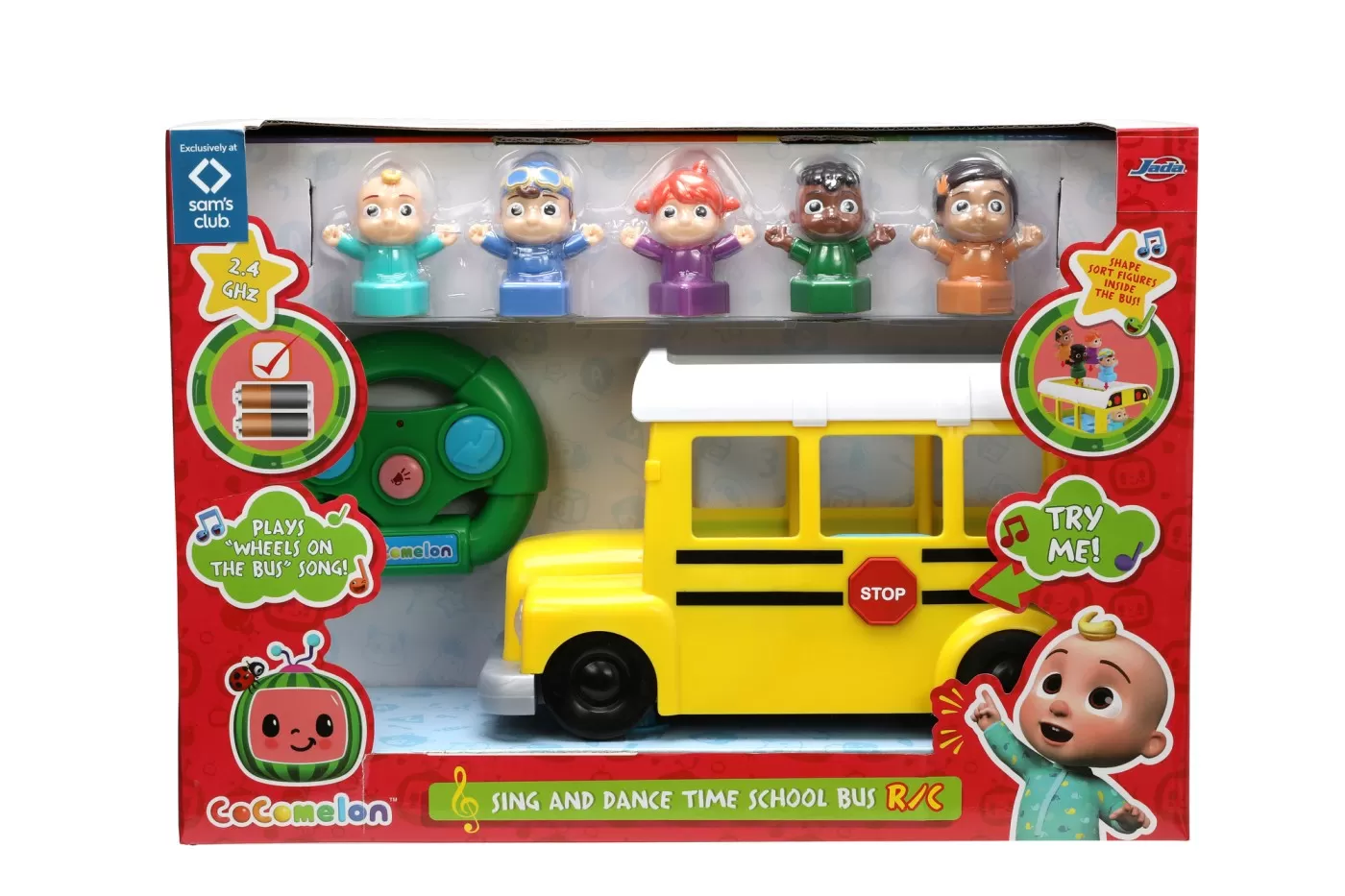 Cocomelon autobuzul scolar rc cu sunete si lumini scara 1:18 [1]
