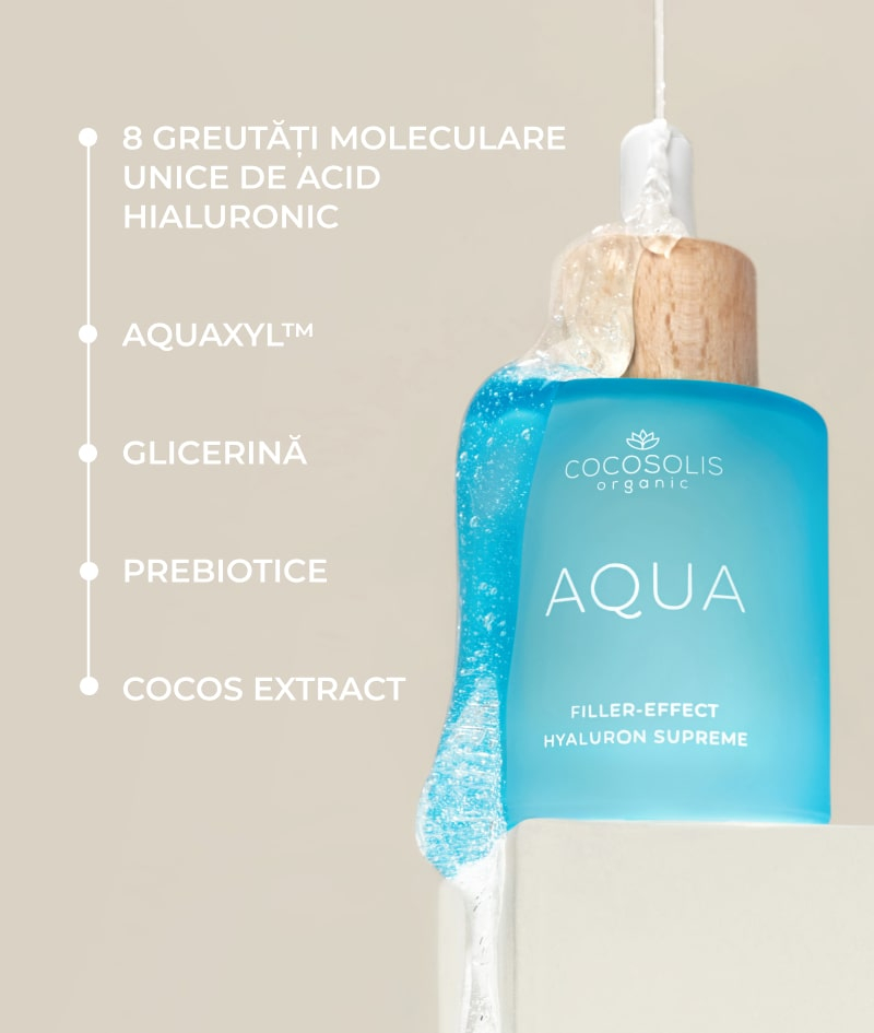 COCOSOLIS AQUA Filler-Effect Hyaluron Supreme, ser de fata cu acid hyaluronic, ultrahidratare [2]